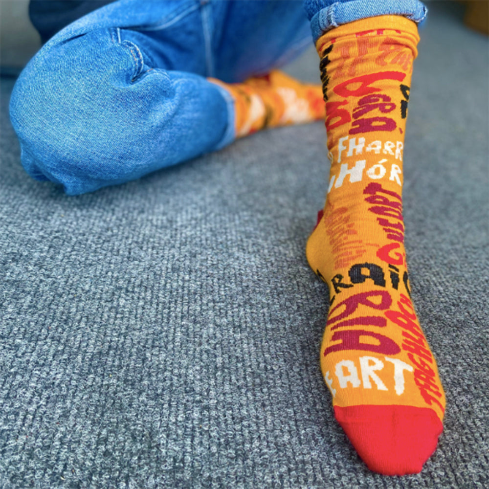 fun colourful 100% cotton irish socks