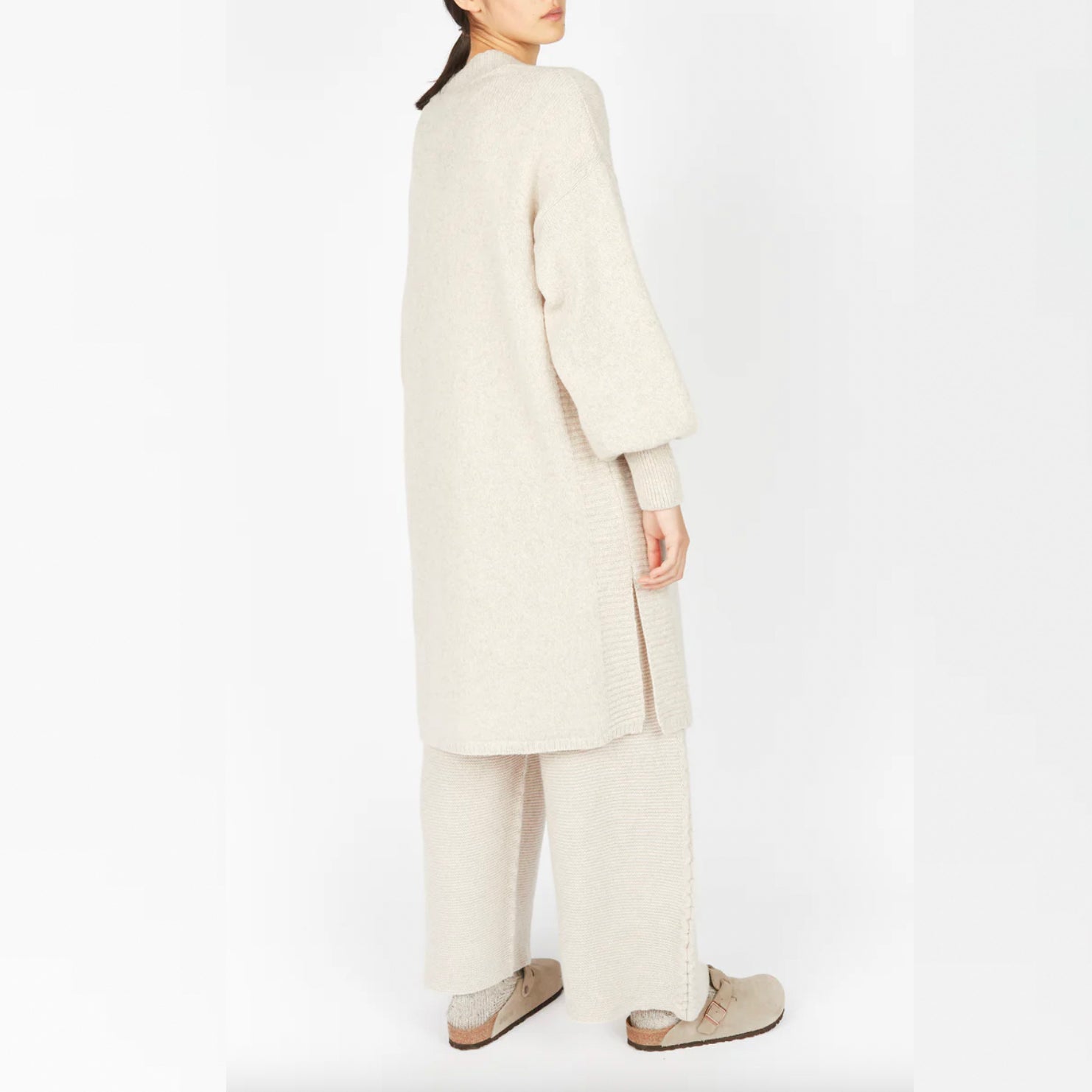 Off white ladies wool cardigan