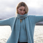 Blanket Stitch Wool Scarf
