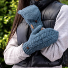 IDH Erin Knitwear Hunter Gloves in Denim