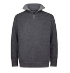 Ireland's Eye Charcoal Half-Zip Sweater