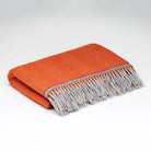 Orange peel kids blanket with fringe