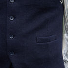 navy irish tweed waistcoat