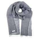 Linen Scarf In Nautical Navy 