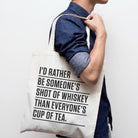 IDH Whiskey Tote bag with whiskey quote