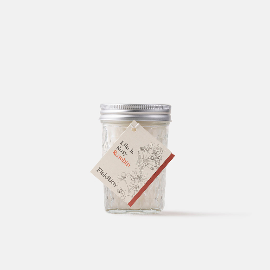 Irish Made Jam Jar Rosehip Candle
