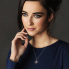 Irish Made St Brigids Cross Rose Gold Sterling Silver Necklace Toronto