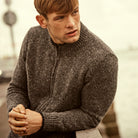 tramore zip cardigan in grey