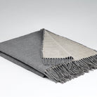 Irish Made Irish Linen Lambswool Blanket Toronto grey
