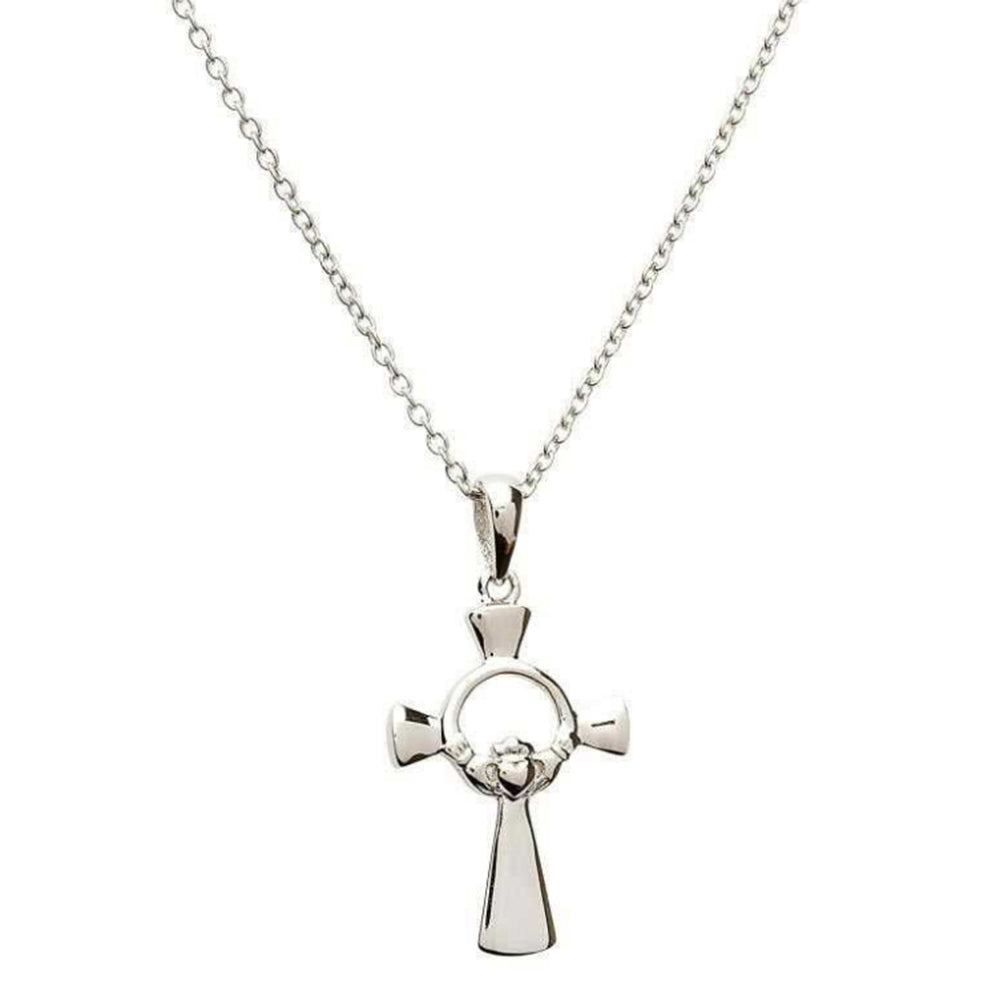 Irish Made Celtic Sterling Silver Cross Unique Necklace Toronto