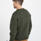 Green Donegal Tweed Roll Neck Sweater