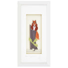 Square art print of red squirrel from tiny acorns.